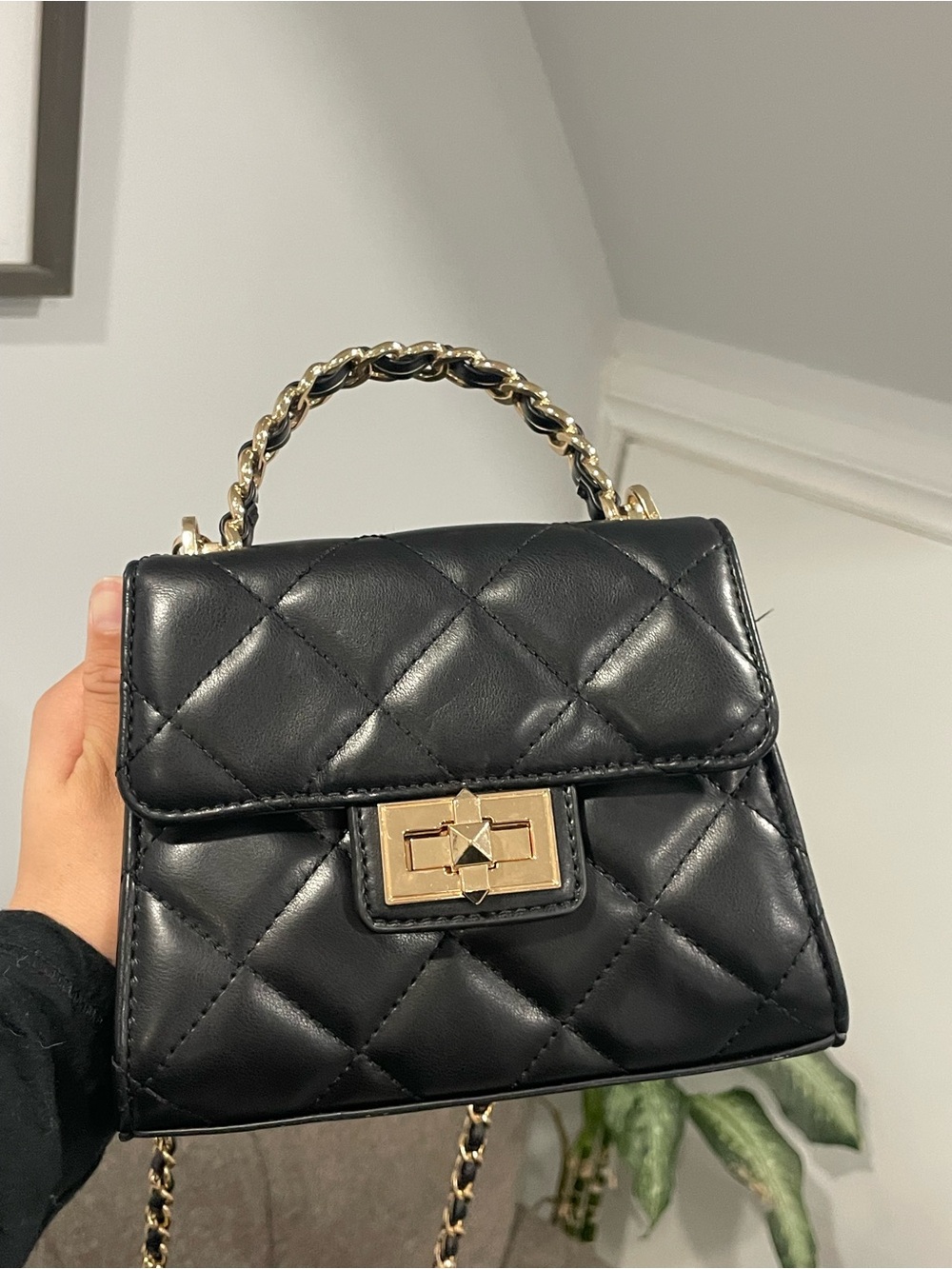 Aldo - Black Quilted Bag